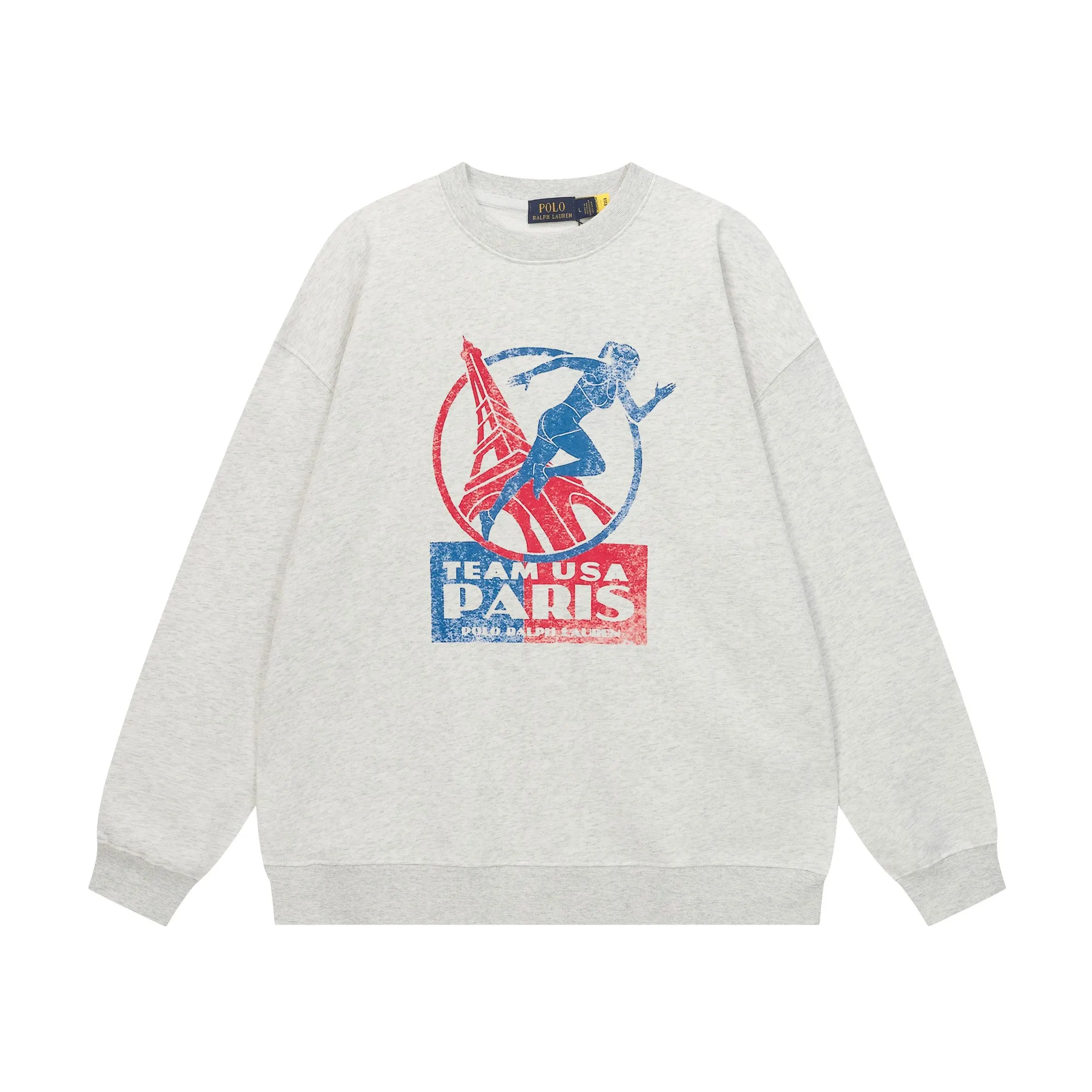 P200 Long-term stock] RalphLauren/Ralph Lauren 2025 autumn and winter new bear letter print 420g heavy large terry sweatshirt Ralph Lauren's age-reducing item, the coat fabric is made of 85% cotton ➕15% polyester, which not only retains the softness, comfort and breathability of cotton, but also adds the wear resistance and wrinkle resistance of polyester fiber, making the clothes more durable and easy to care for. Even in slightly cooler weather, you won't feel stuffy when wearing it. This kind of fabric has a natural crisp feel and is not easy to pill or deform. The bear on the chest is printed with English letters. It is full of color, full of three-dimensionality, and lifelike, adding a bit of liveliness and interest to the whole sweatshirt. There is no pressure to dress, regardless of age or gender. Complete accessories! Color: black, white, navy blue, light floral gray Size: M-L-XL-XXL